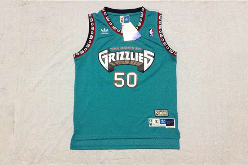 Memphis Grizzlies REEVES #50 Green Classics Basketball Jersey (Stitched)