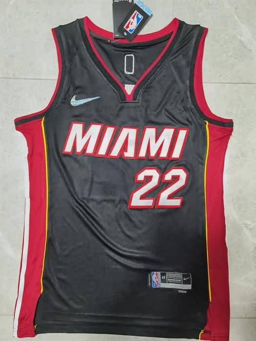 21/22 Miami Heat #22 BUTLER Black Basketball Jersey (Stitched)