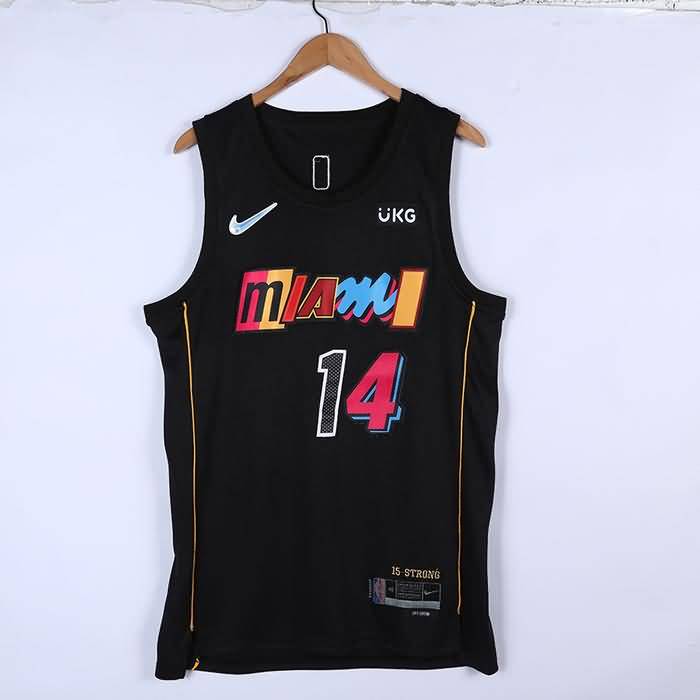 Miami Heat 21/22 HERRO #14 Black City Basketball Jersey (Stitched)
