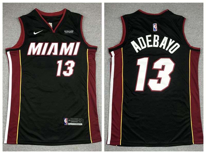 Miami Heat ADEBAYO #13 Black Basketball Jersey (Stitched)