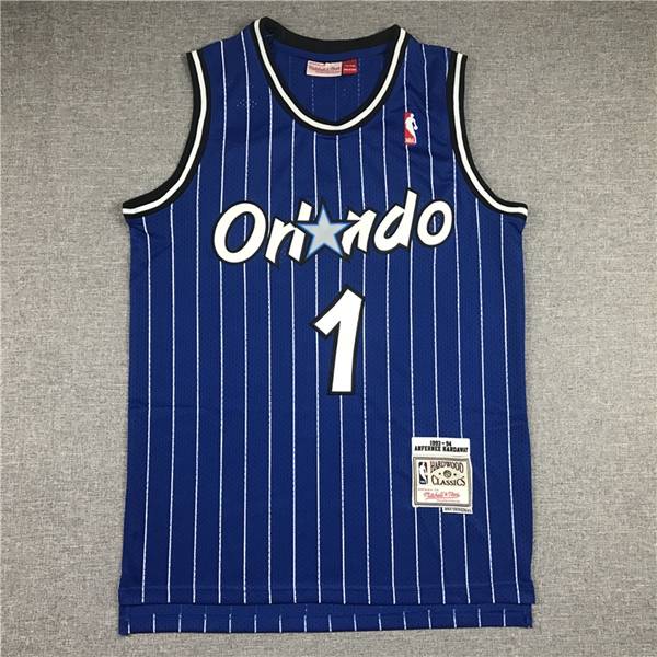 Orlando Magic 93/94 HARDAWAY #1 Blue Classics Basketball Jersey (Stitched)