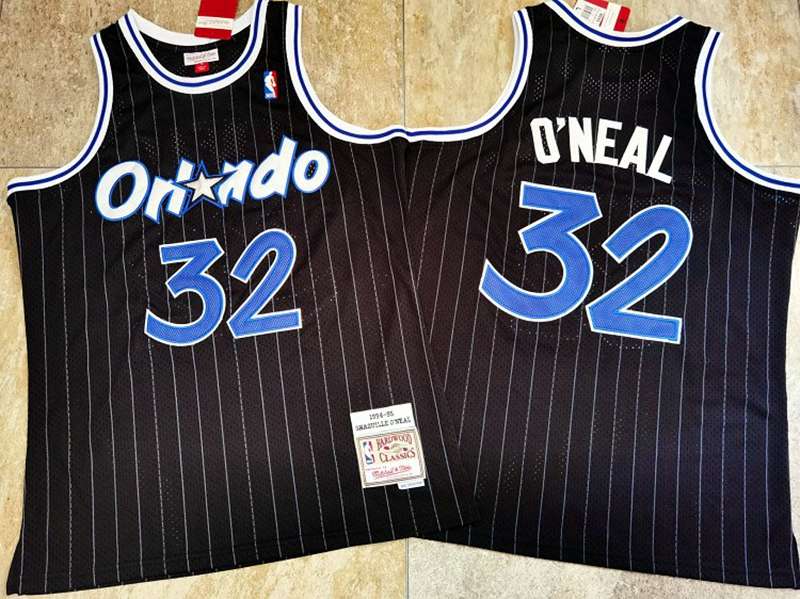 Orlando Magic 94/95 ONEAL #32 Black Classics Basketball Jersey (Closely Stitched)