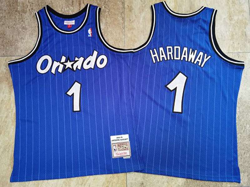 Orlando Magic 94/95 HARDAWAY #1 Blue Classics Basketball Jersey (Closely Stitched)