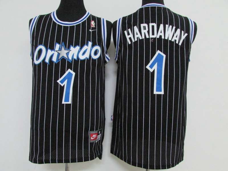 Orlando Magic HARDAWAY #1 Black Classics Basketball Jersey (Stitched)