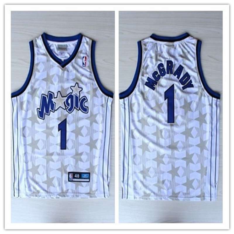 Orlando Magic MCGRADY #1 White Classics Basketball Jersey (Stitched)