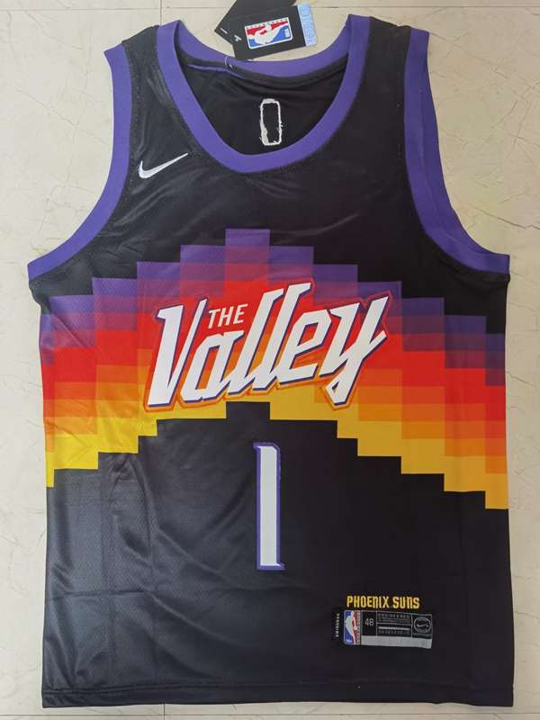Phoenix Suns 20/21 BOOKER #1 Black City Basketball Jersey (Stitched)