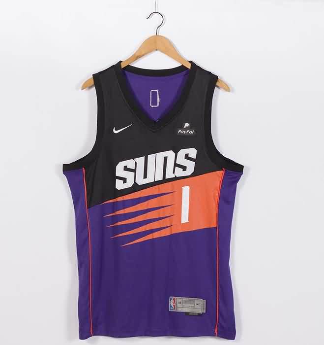 Phoenix Suns 20/21 BOOKER #1 Purple Basketball Jersey 02 (Stitched)