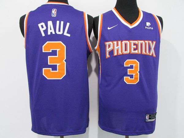 Phoenix Suns 20/21 PAUL #3 Purple Basketball Jersey (Stitched)