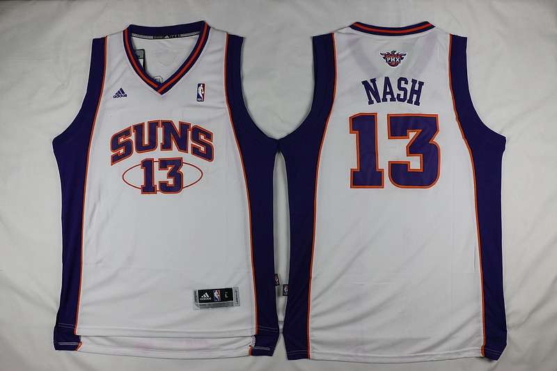 Phoenix Suns NASH #13 White Classics Basketball Jersey (Stitched)