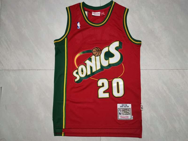 Seattle Sounders 97/98 PAYTON #20 Red Classics Basketball Jersey (Stitched)