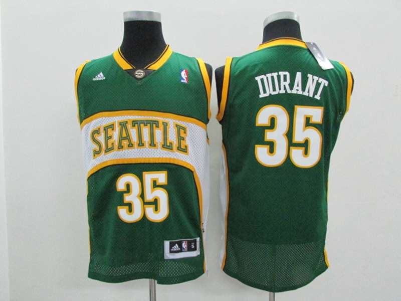 Seattle Sounders DURANT #35 Green Classics Basketball Jersey (Stitched)