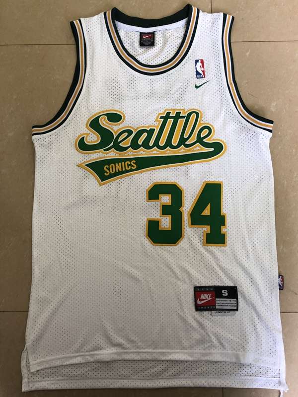 Seattle Sounders ALLEN #34 White Classics Basketball Jersey (Stitched)