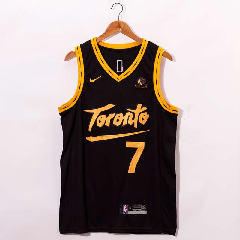 Toronto Raptors 20/21 LOWRY #7 Black City Basketball Jersey (Stitched)