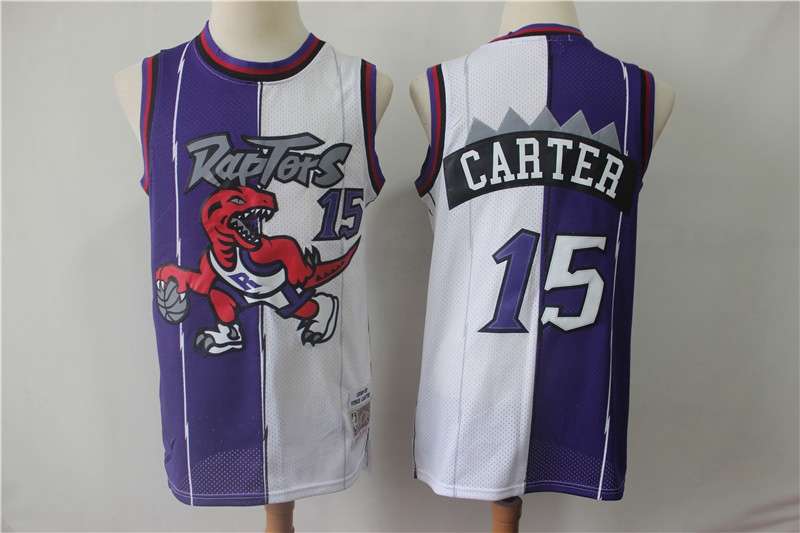 Toronto Raptors 98/99 CARTER #15 Purples White Classics Basketball Jersey (Stitched)