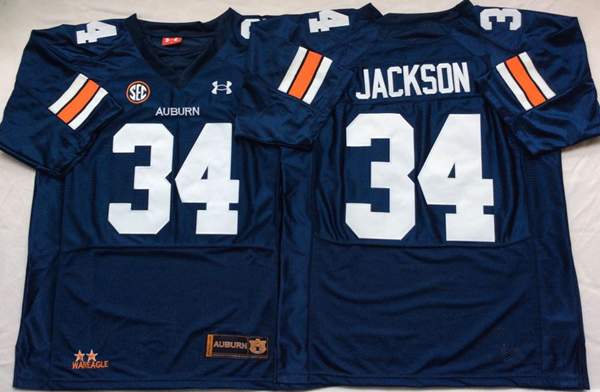Auburn Tigers Dark Blue JACKSON #34 NCAA Football Jersey
