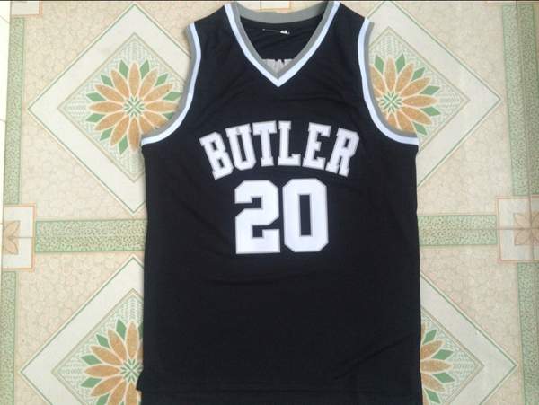 Butler Bulldogs Black BUTLER #20 NCAA Basketball Jersey
