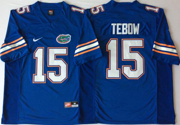 Florida Gators Blue TEBOW #15 NCAA Football Jersey 03
