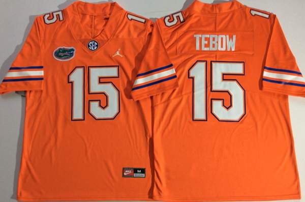 Florida Gators Orange TEBOW #15 NCAA Football Jersey