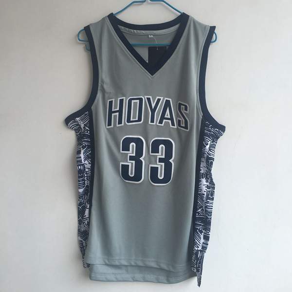 Georgetown Hoyas Grey EWING #33 NCAA Basketball Jersey