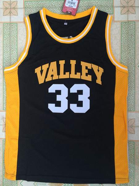Valley Black BIRD #33 Basketball Jersey