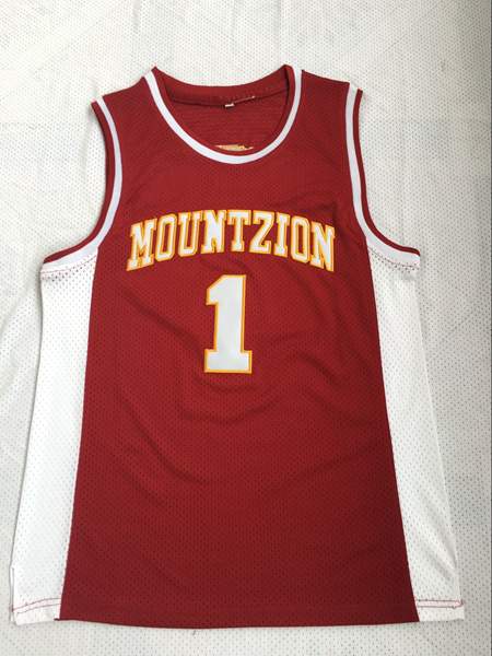 Mount Zion Red MCGRADY #1 Basketball Jersey