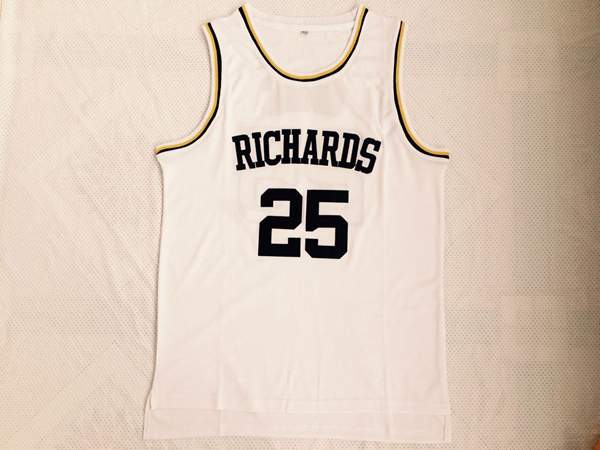 Richards White WADE #25 Basketball Jersey