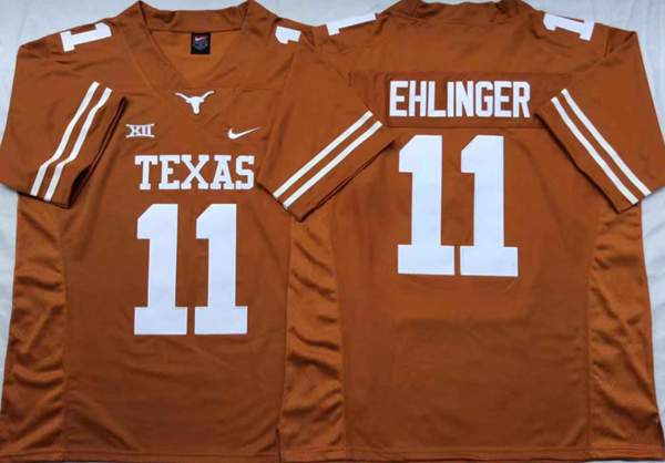 Texas Longhorns Orange EHLINGER #11 NCAA Football Jersey