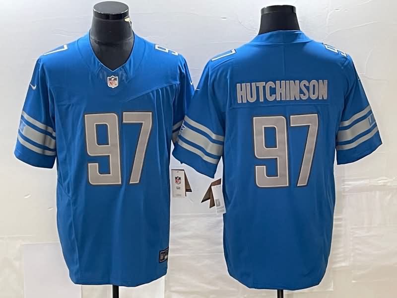 Detroit Lions Blue NFL Jersey 02