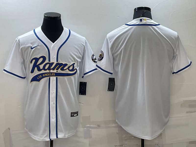 Los Angeles Rams White MLB&NFL Jersey