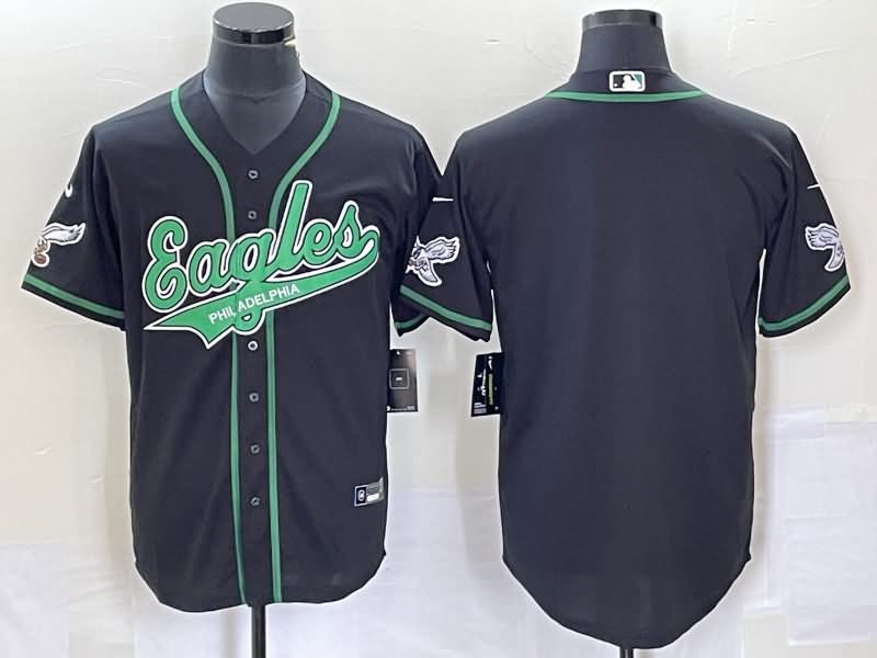 Philadelphia Eagles Black MLB&NFL Jersey 04