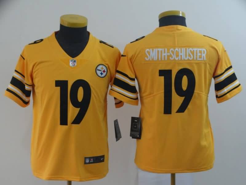 Pittsburgh Steelers Kids SMITH-SCHUSTER #19 Yellow Inverted Legend NFL Jersey