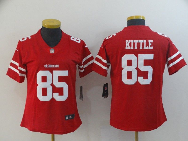 San Francisco 49ers KITTLE #85 Red Women NFL Jersey