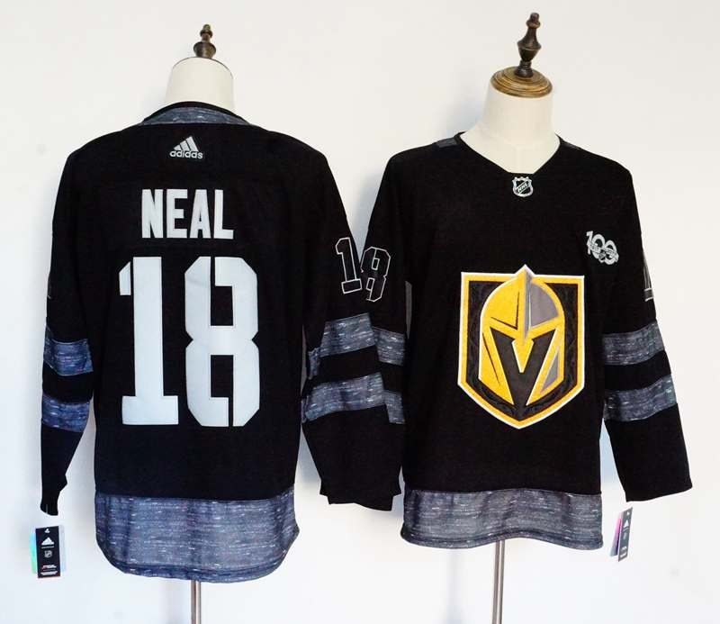 Vegas Golden Knights Black NEAL #18 100th Anniversary NHL Jersey