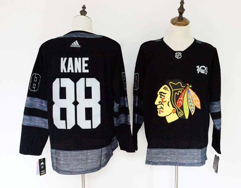 Chicago Blackhawks Black KANE #88 100th Anniversary NHL Jersey