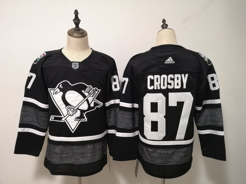 2019 Pittsburgh Penguins Black CROSBY #87 All Star NHL Jersey