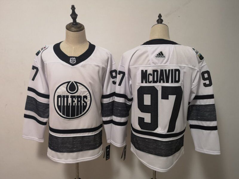 2019 Edmonton Oilers White MCDAVID #97 All Star NHL Jersey