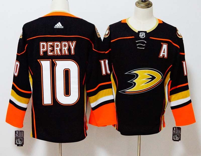 Anaheim Ducks Black PERRY #10 NHL Jersey