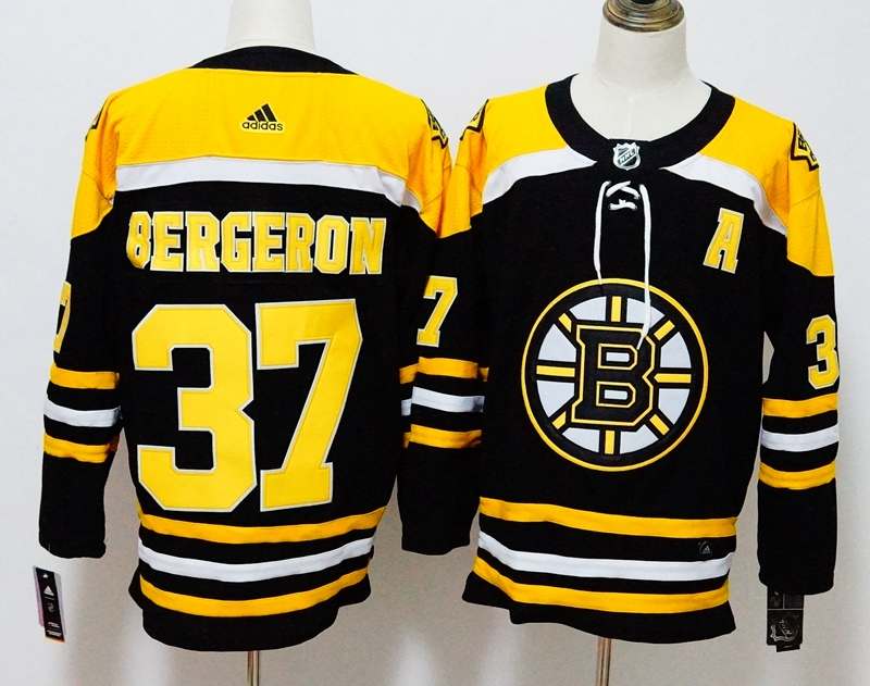 Boston Bruins Black BERGERON #37 NHL Jersey