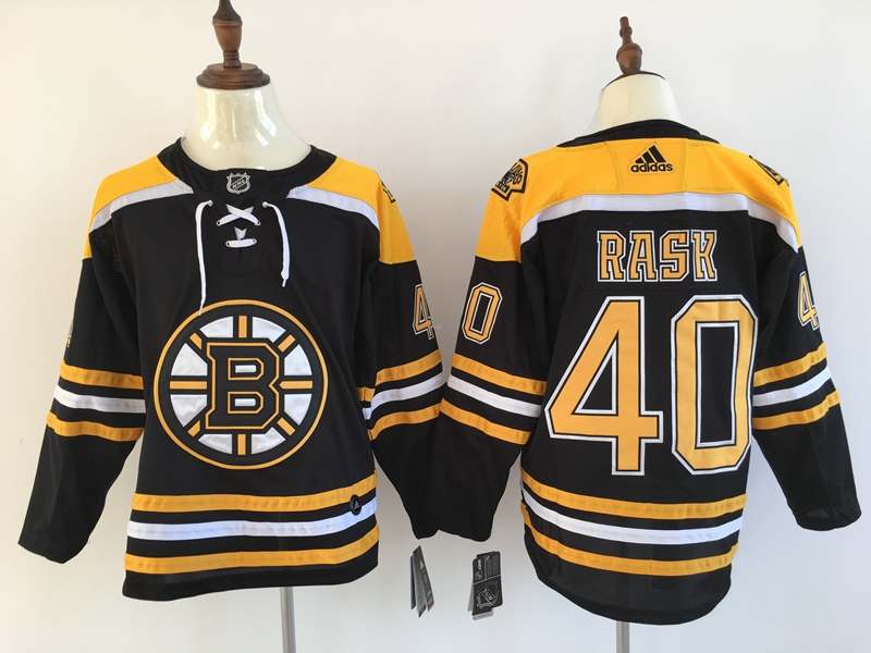Boston Bruins Black RASK #40 NHL Jersey