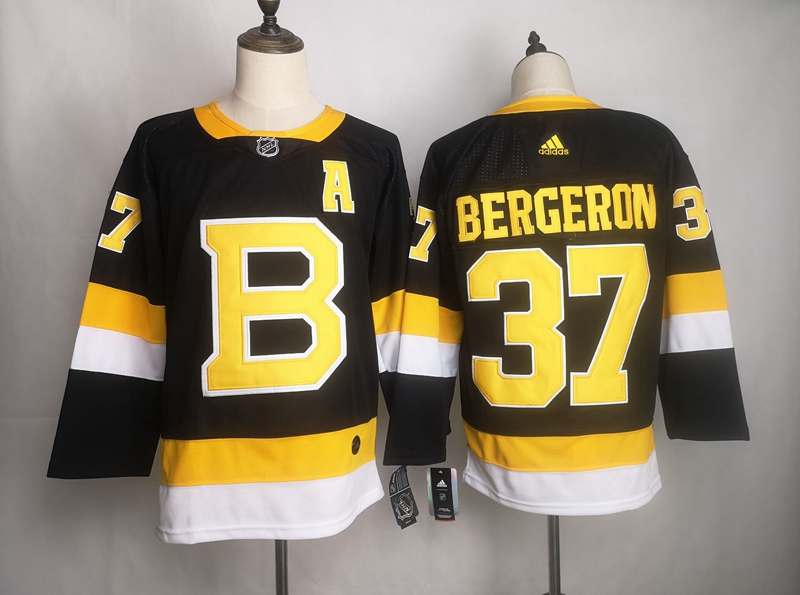 Boston Bruins Black BERGERON #37 Classics NHL Jersey