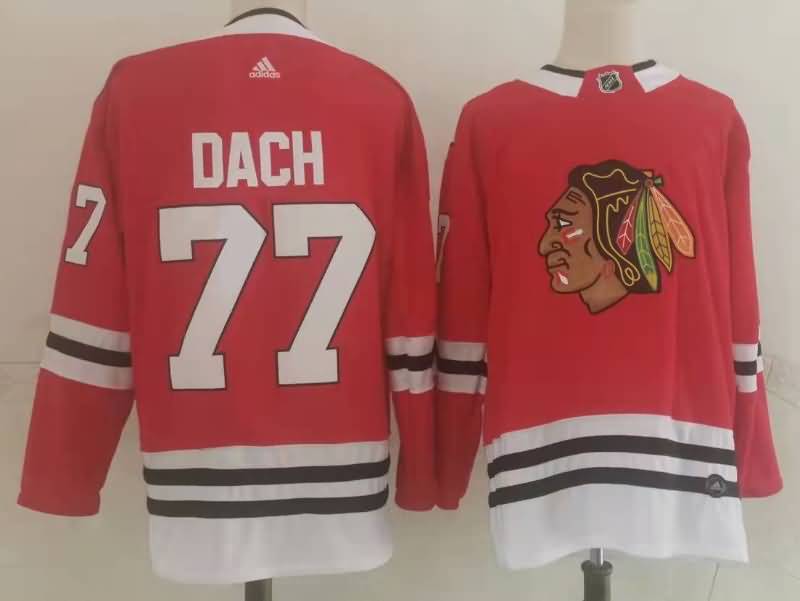 Chicago Blackhawks DACH #77 Red NHL Jersey