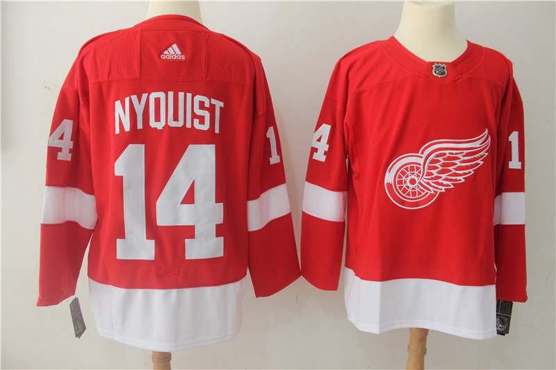 Detroit Red Wings Red NYQUIST #14 NHL Jersey