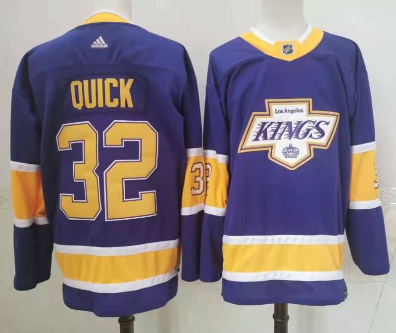 Los Angeles Kings QUICK #32 Purple NHL Jersey