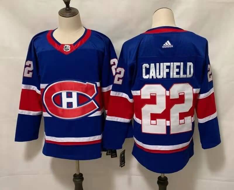 Montreal Canadiens CAUFIELD #22 Blue Classica NHL Jersey