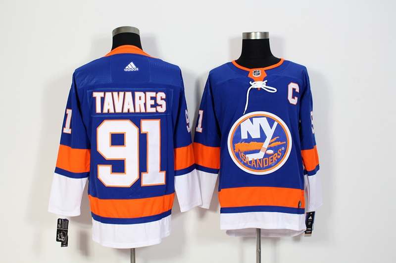 New York Islanders Blue TAVARES #91 NHL Jersey