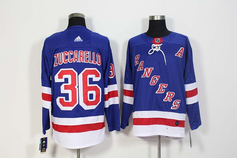 New York Rangers Blue ZUCCARELLO #36 NHL Jersey