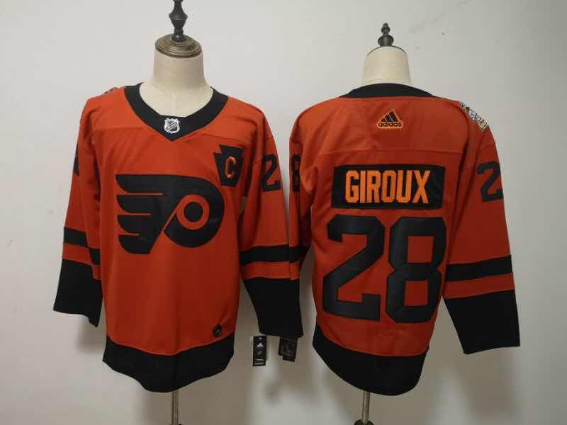 Philadelphia Flyers Orange GIROUX #28 NHL Jersey 02