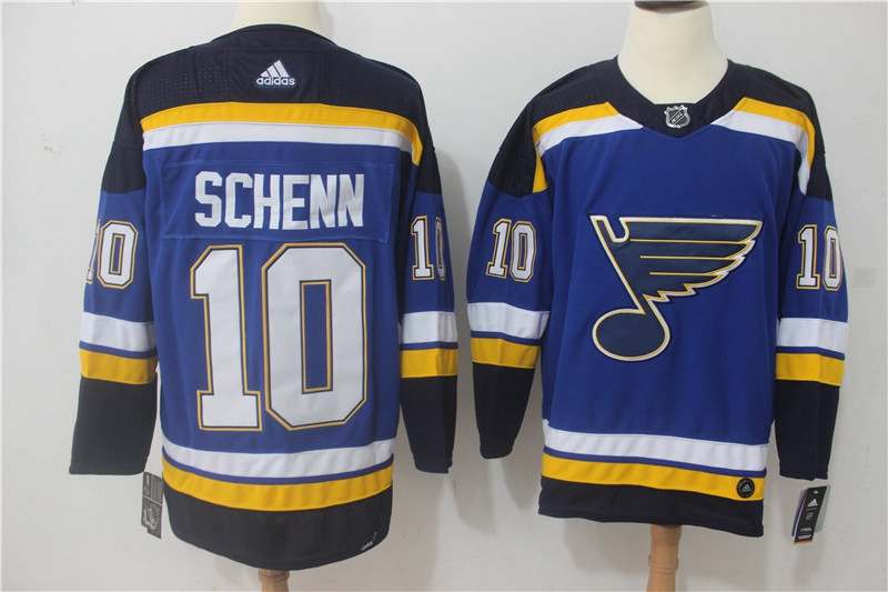 St Louis Blues Blue SCHENN #10 NHL Jersey