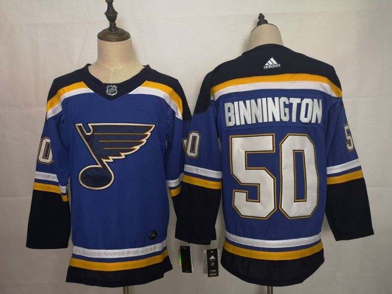 St Louis Blues Blue BINNINGTON #50 NHL Jersey