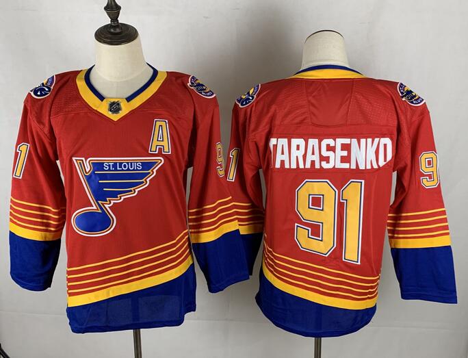 St Louis Blues Red TARASENKO #91 Classics NHL Jersey